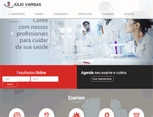 Tablet Screenshot of labjuliovargas.com.br